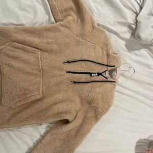 Victorias Secret Pink Sherpa Quarter Zip